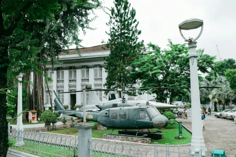Aircraft on display in the grounds of the War Remnants Museum in Ho Chi Minh City