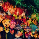 Colorful lanterns in Hoi An during Vietnam’s festival season