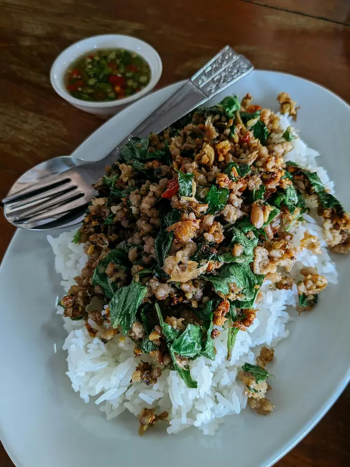 Cambodia - Street Food Pork & Rice 