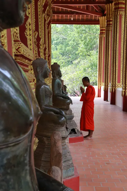 Luang Prabang alms ceremony monks